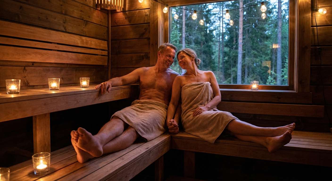 Wellness-Zubehör für die Sauna — Duftöle, Aufguss-Set, Sanduhr