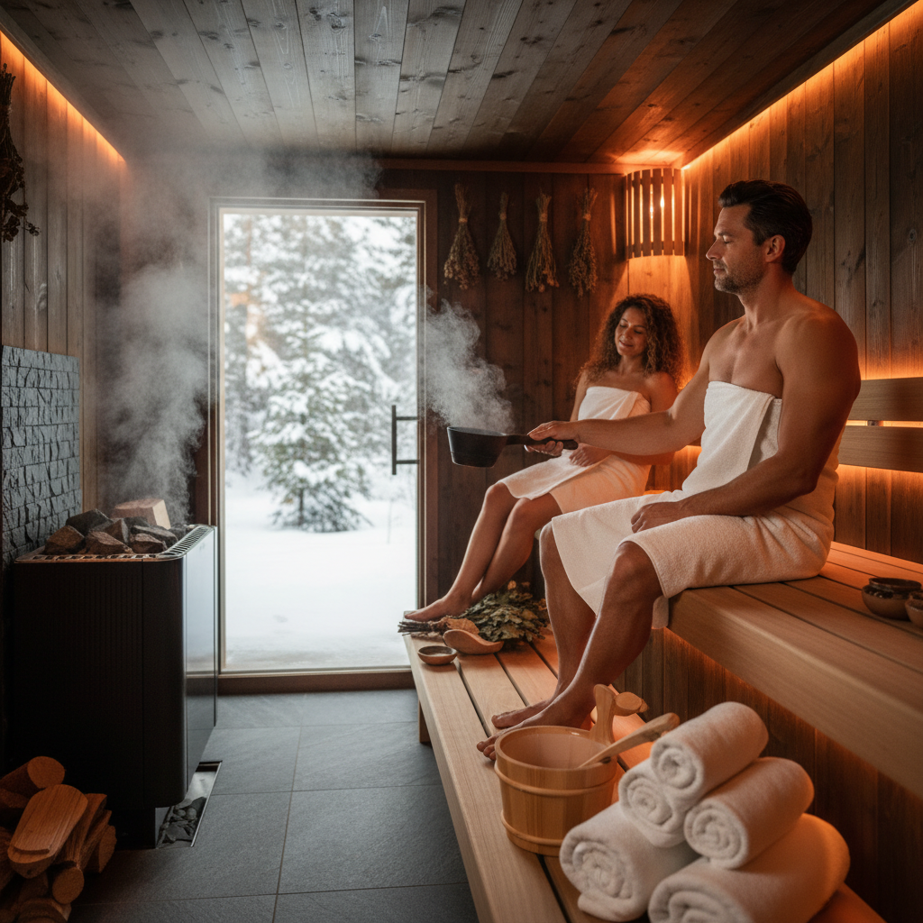Sauna-Besuch